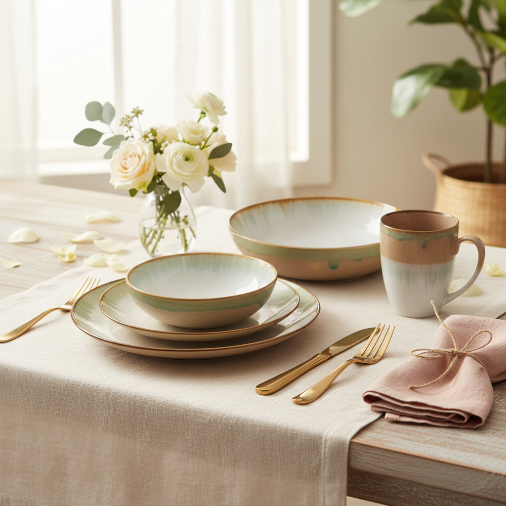 Branco com Detalhes Rosa