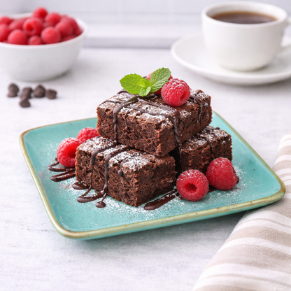 Prato Quadrado Grande em Cerâmica - Verde Turquesa 18.5x18.5x2cm