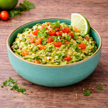 Tigela Redonda Média de Cerâmica Turquesa com Borda Dourada 16x16x6cm