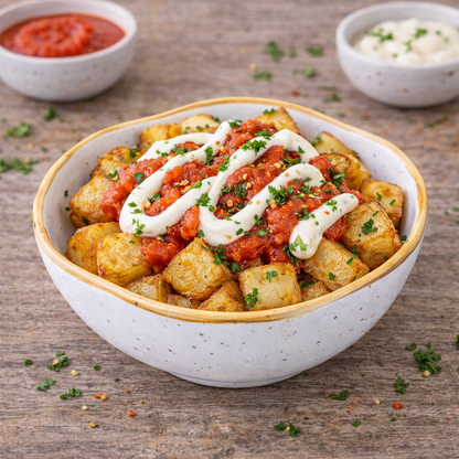 Tigela Orgânica Pequena de Cerâmica Branca com Borda Dourada 12x4cm