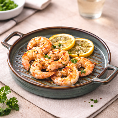 Prato de Cerâmica para Grelhados com Pegas - Verde Jade (20,5x16cm)