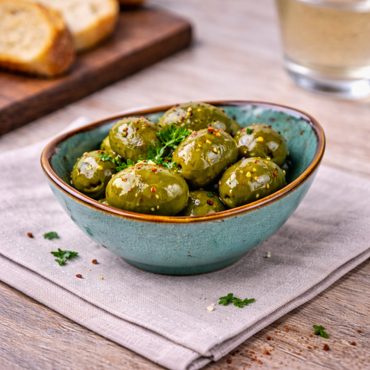 Tigela Semicircular em Cerâmica - Verde Turquesa 10.7x9.6x4.8cm