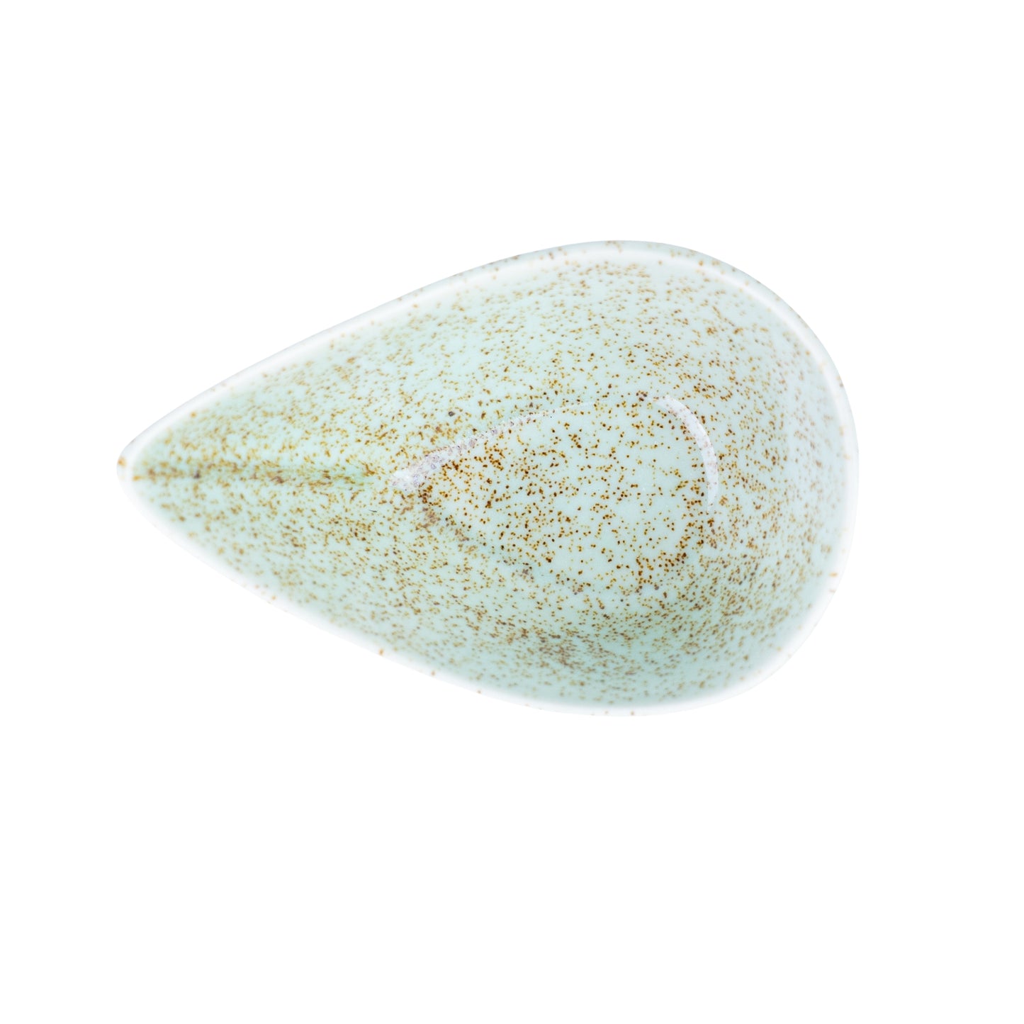 Conjunto de Tigelas em Forma de Folha de Cerâmica Verde-Água - 3 Tamanhos