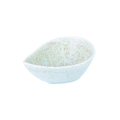 Conjunto de Tigelas em Forma de Folha de Cerâmica Verde-Água - 3 Tamanhos