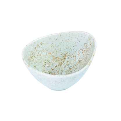 Tigela Quadrada de Cerâmica Verde-Água com Degradê - 10x8x5.2cm