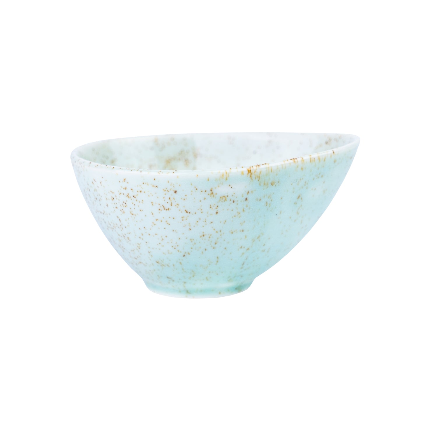 Tigela Quadrada de Cerâmica Verde-Água com Degradê - 10x8x5.2cm