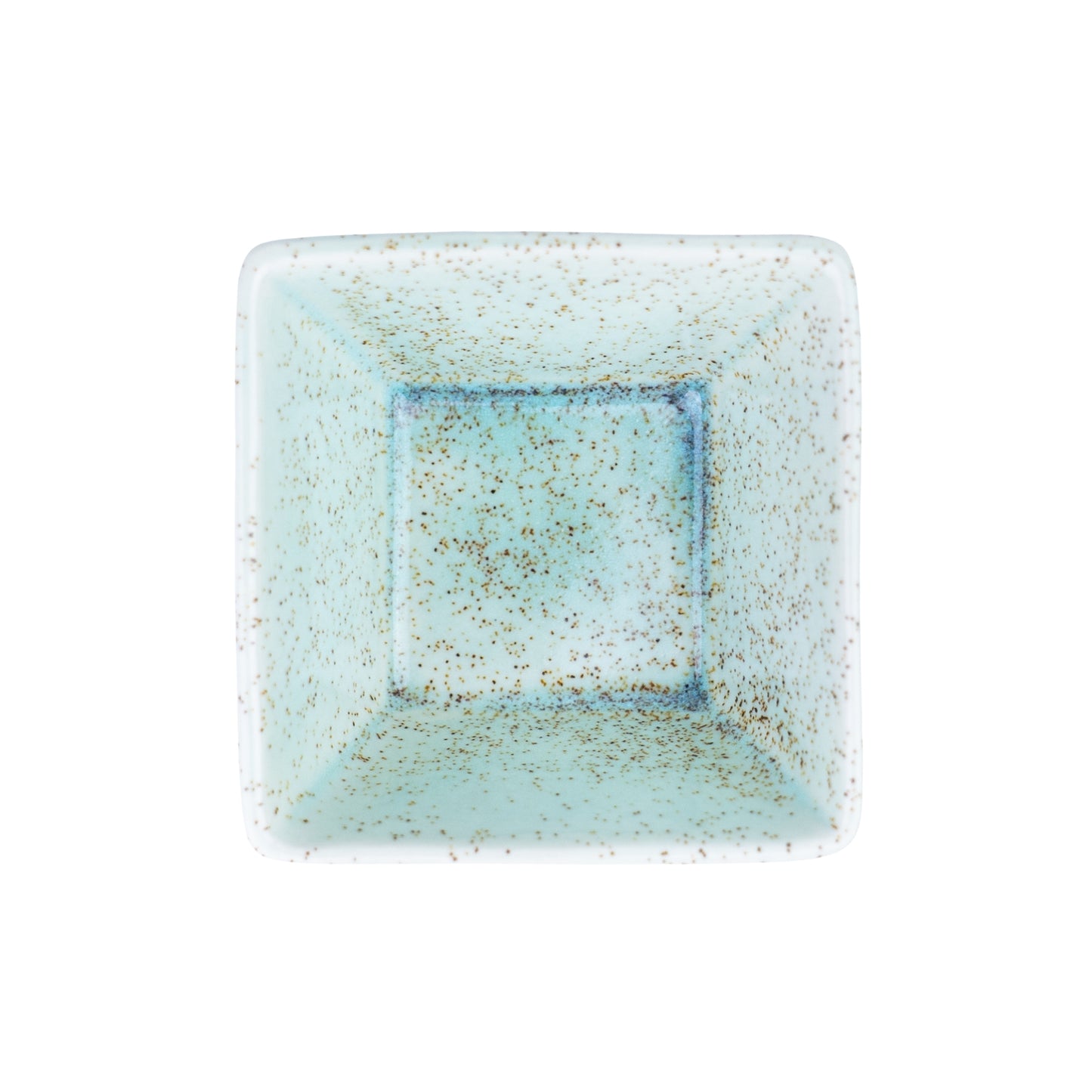 Conjunto de Tigelas Quadradas de Cerâmica Verde-Água - 3 Tamanhos