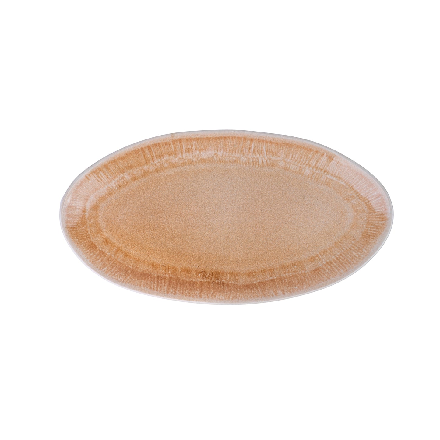 Conjunto de Travessas Ovais de Cerâmica Pastel - 3 Cores (Verde, Pêssego, Lavanda) 26.5cm