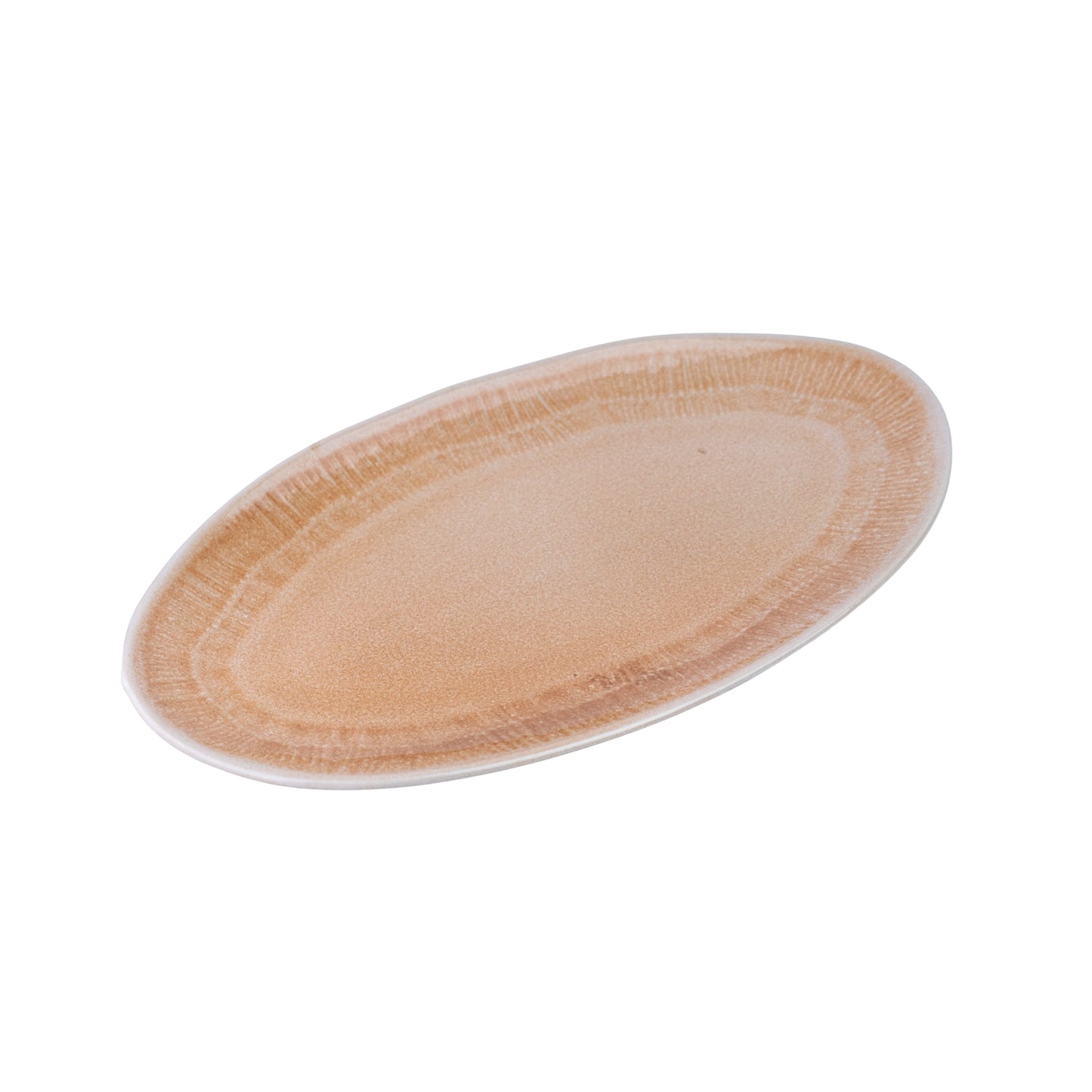 Conjunto de Travessas Ovais de Cerâmica Pastel - 3 Cores (Verde, Pêssego, Lavanda) 26.5cm