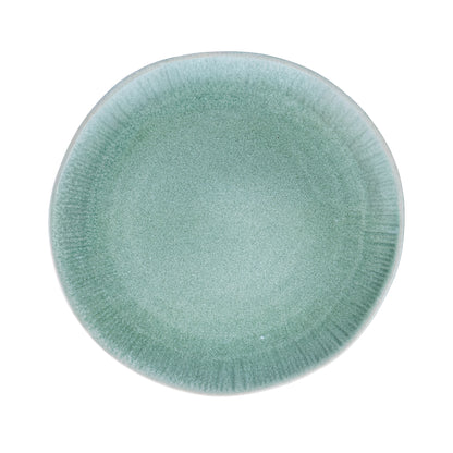 Pratos de Cerâmica - 3 Cores Pastel (Verde Musgo, Cinza Claro, Bege Areia)