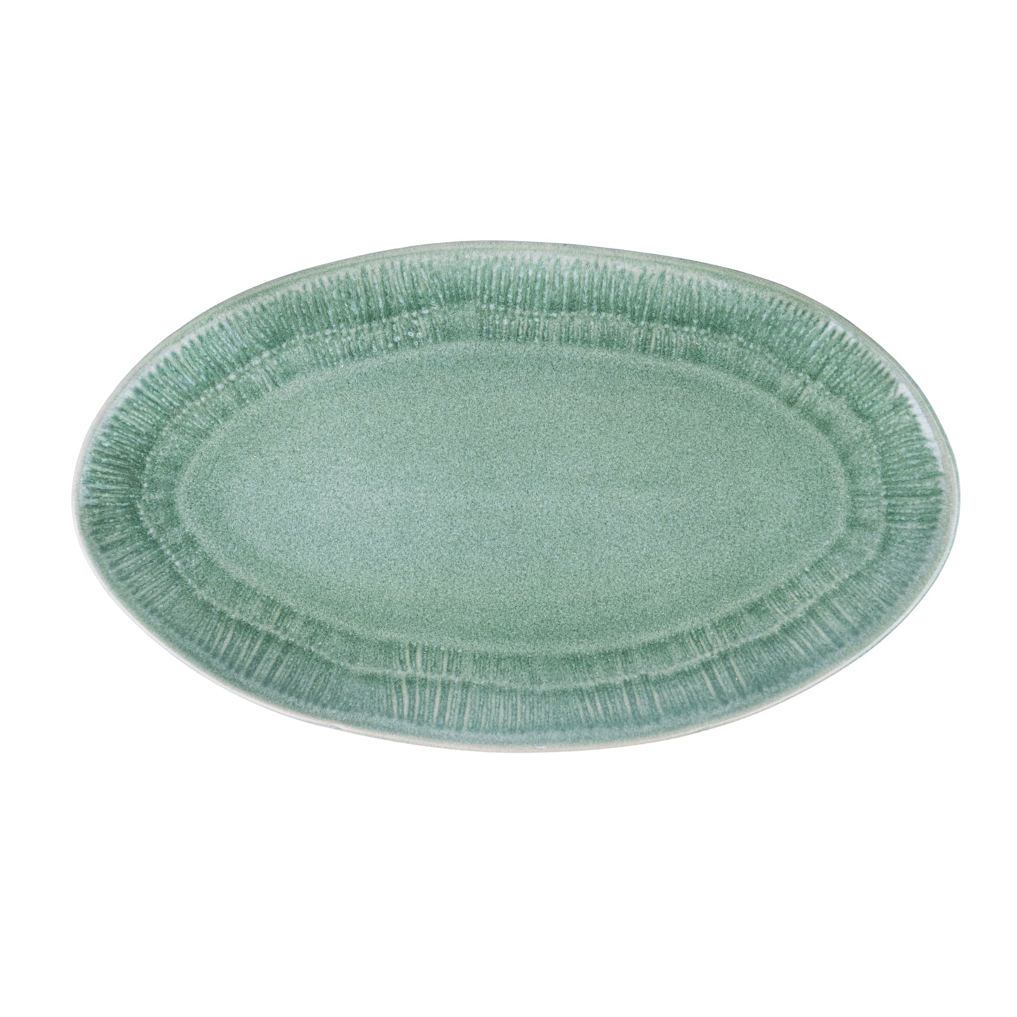 Conjunto de Travessas Ovais de Cerâmica Pastel - 3 Cores (Verde, Pêssego, Lavanda)