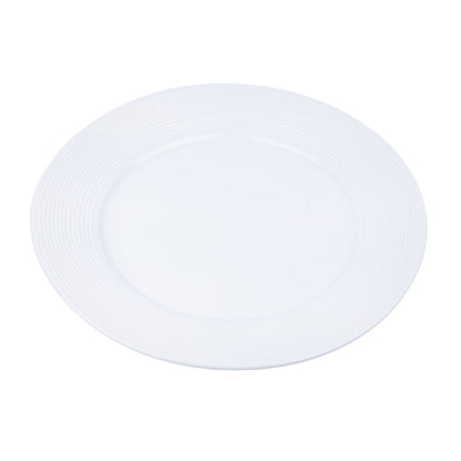 Conjunto de Louça 12 Peças com Textura em Relevo - Branco Puro (4 Pessoas)