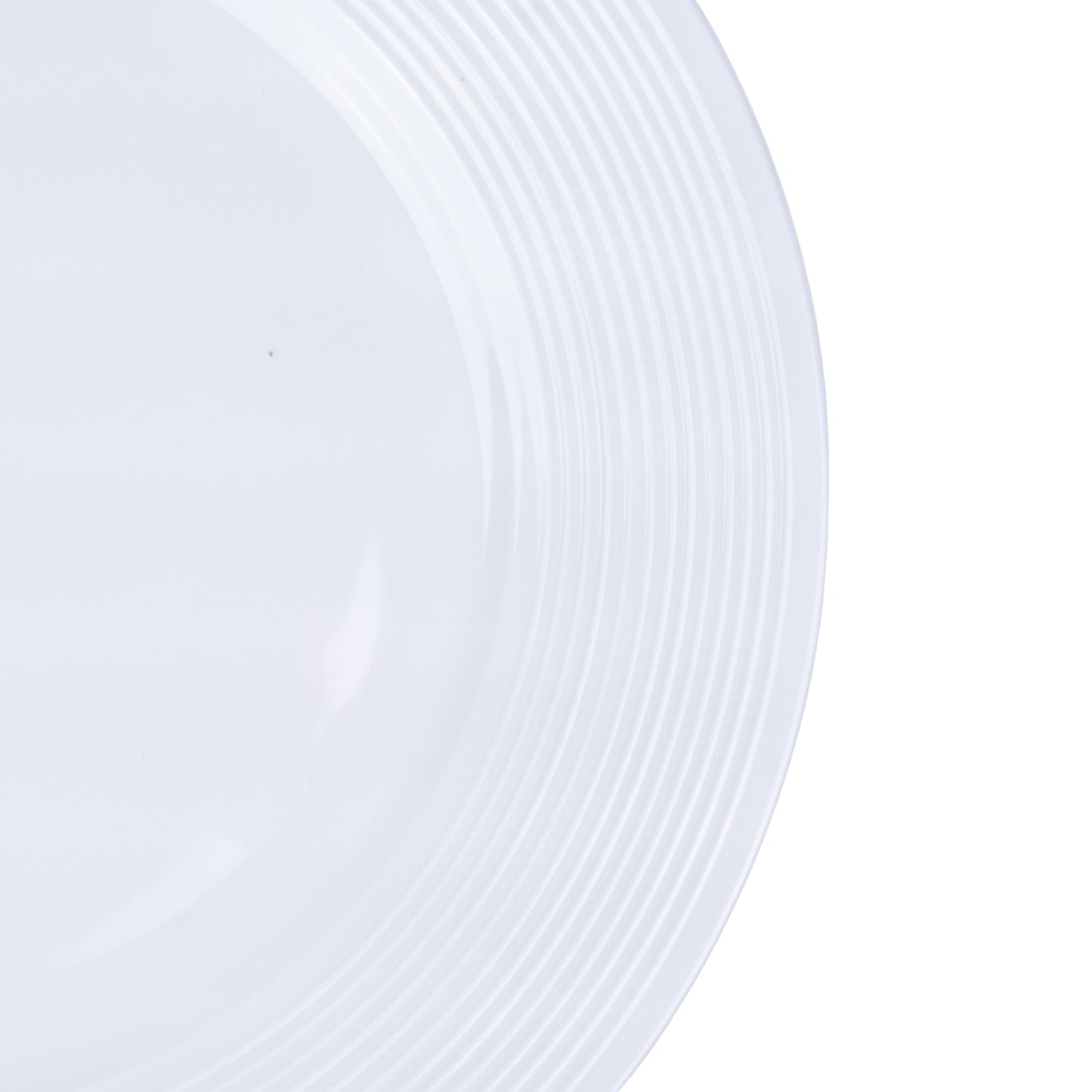 Conjunto de Louça 12 Peças com Textura em Relevo - Branco Puro (4 Pessoas)