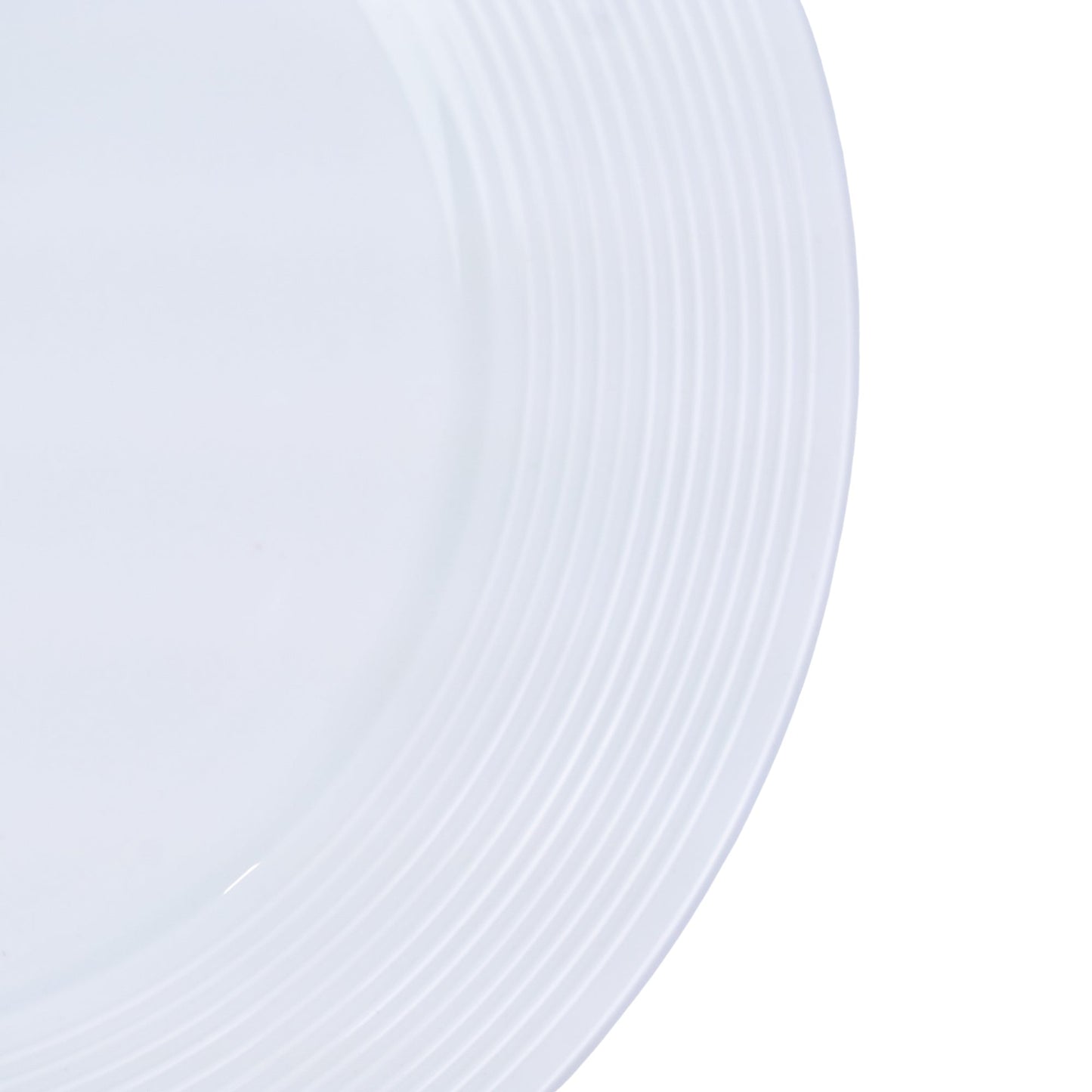 Conjunto de Louça 18 Peças com Textura em Relevo - Branco Puro (6 Pessoas)