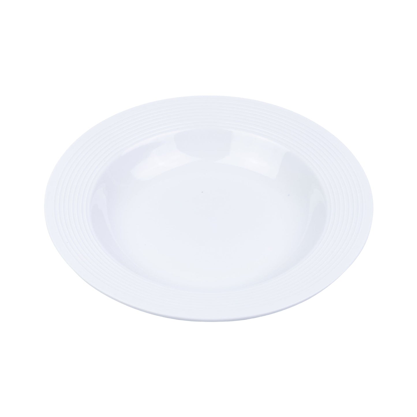 Conjunto de Louça 18 Peças com Textura em Relevo - Branco Puro (6 Pessoas)