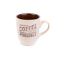 Chávena de Café Espresso 90cc "Coffee Makes Everything Possible" - 3 Cores