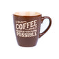 Caneca Pequena de Cerâmica 220cc "Coffee Makes Everything Possible" - 3 Cores