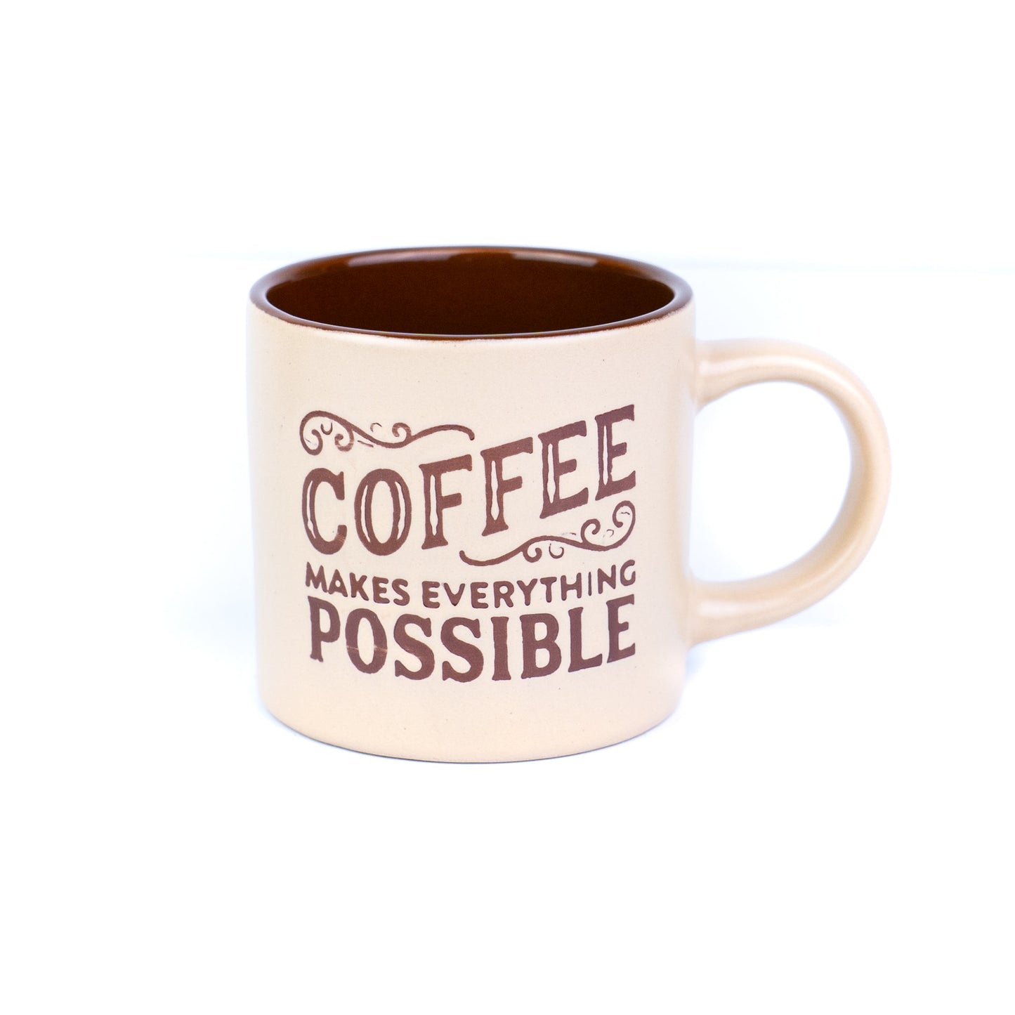 Chávena de Espresso 90cc "Coffee Makes Everything Possible" - 3 Cores