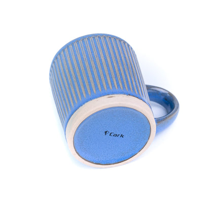 Caneca Pequena de Cerâmica 210cc com Textura Vertical - 3 Cores Degradê