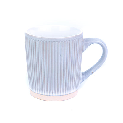 Caneca de Cerâmica 370cc com Textura Vertical - 3 Cores Degradê