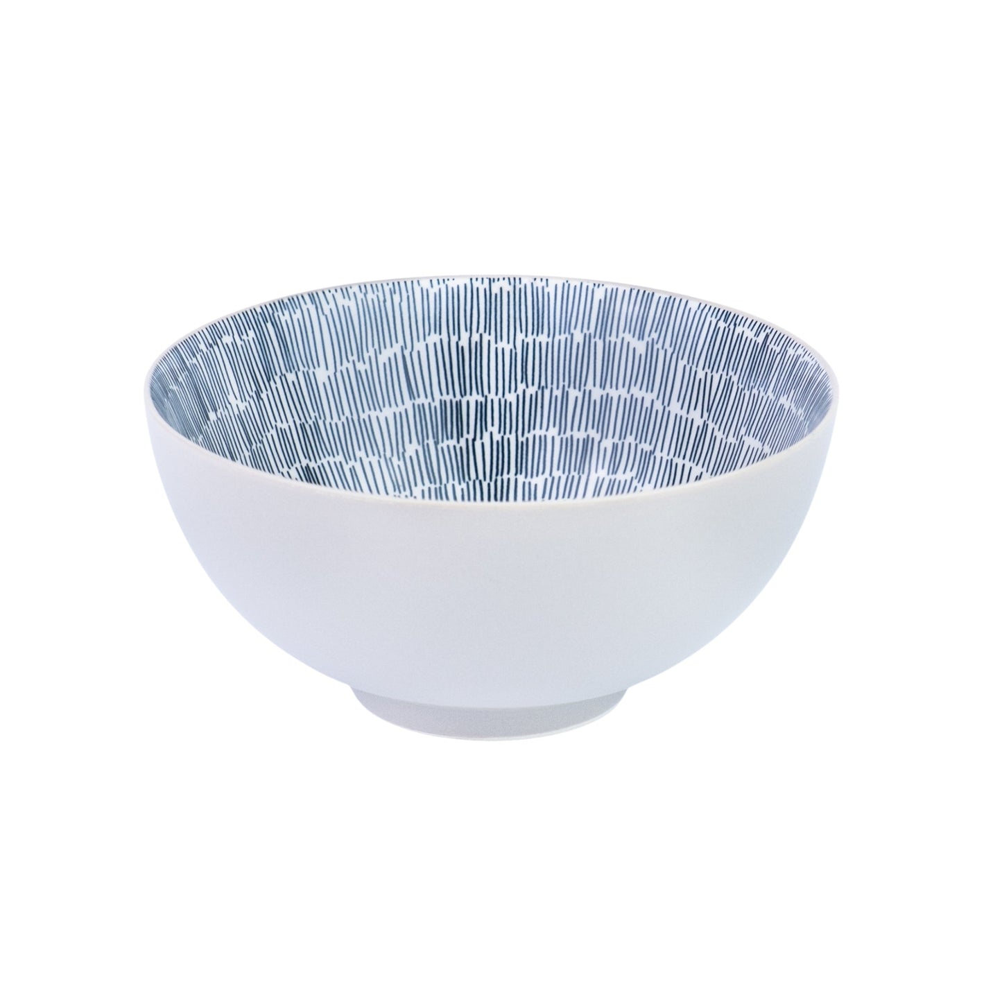 Conjunto de Pequeno-Almoço 6 Peças com Padrão Radial - Branco (2 Pessoas)