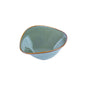 Tigela Média de Cerâmica com Forma Assimétrica em Verde Jade 14x12x5,8cm