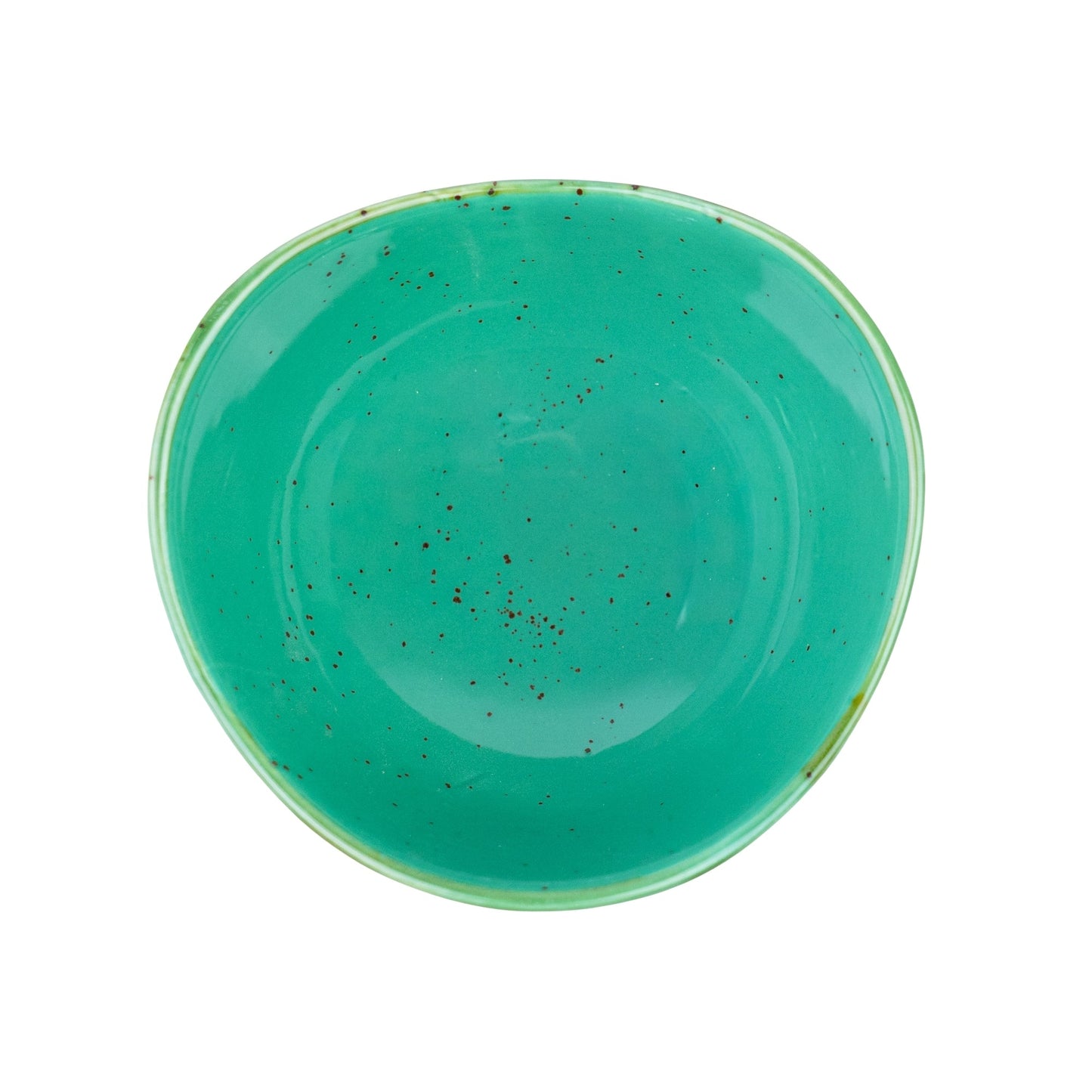 Tigela Quadrada em Cerâmica - Verde Turquesa 12x6cm