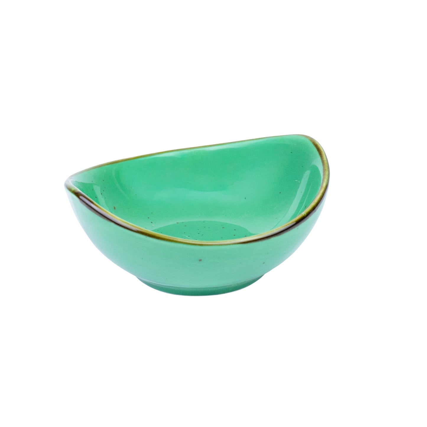 Cuenco Semicircular de Cerámica - Verde Turquesa 10,7x9,6x4,8cm