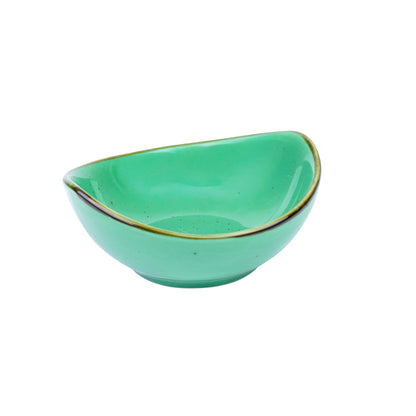 Cuenco Semicircular de Cerámica - Verde Turquesa 10,7x9,6x4,8cm