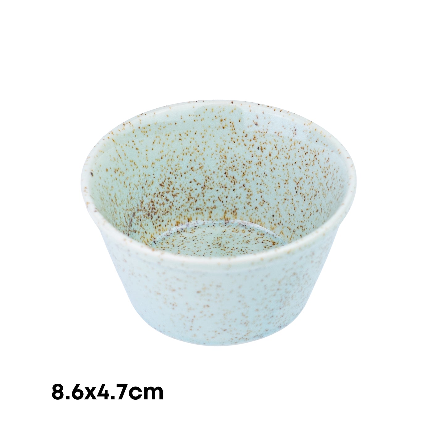 Tigela de Cerâmica Verde-Água com Degradê - 8.6x4.7cm