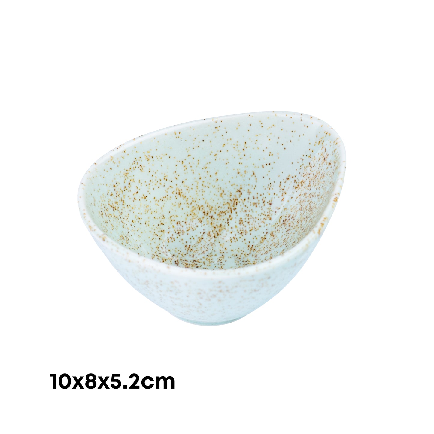 Tigela Quadrada de Cerâmica Verde-Água com Degradê - 10x8x5.2cm