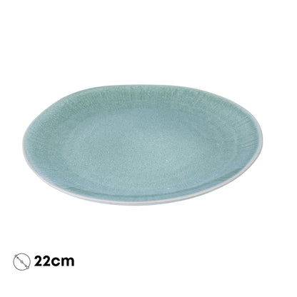 Pratos de Cerâmica - 3 Cores Pastel (Verde Musgo, Cinza Claro, Bege Areia)